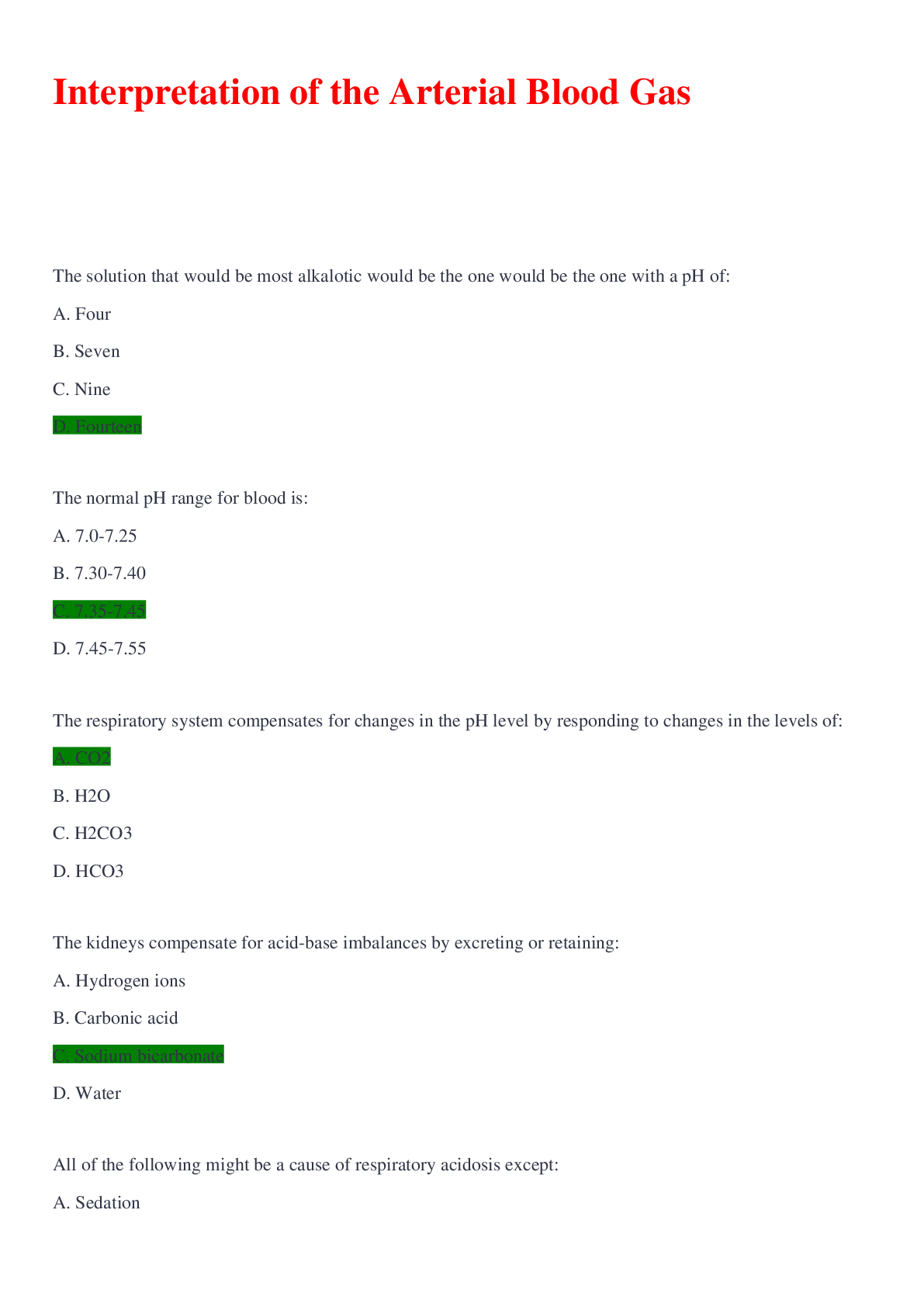 Interpretation of the Arterial Blood Gas Browsegrades